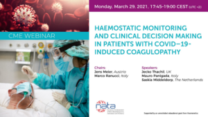 Haemostatic monitoring and clinical decision making in patients with COVID–19-induced coagulopathy