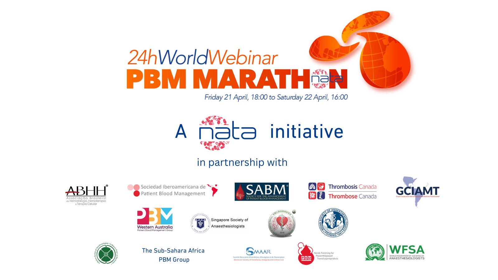 NATA 24H World Webinar PBM Marathon